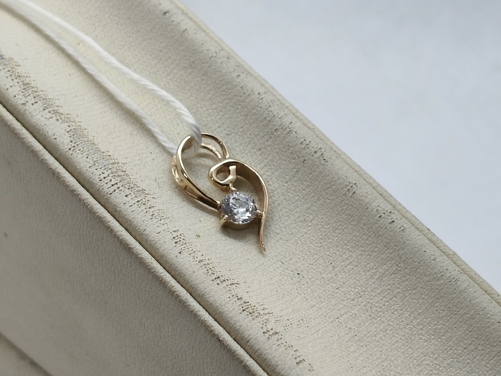 ПОДКМ585 ПОДВЕСКА С КАМНЕМ (Au 585)