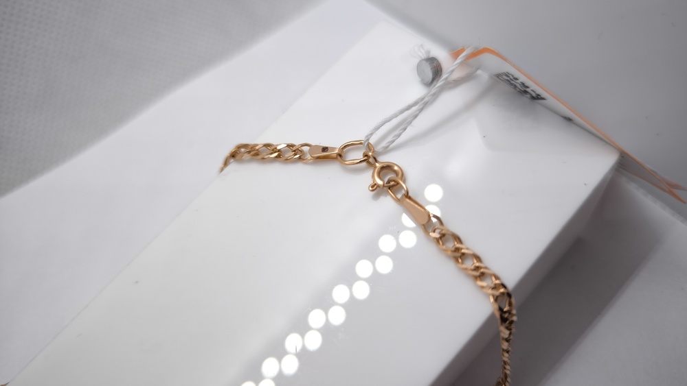 ЦЕПЬ ПОЛНОВЕСНАЯ Ромб двойной (Au 585)