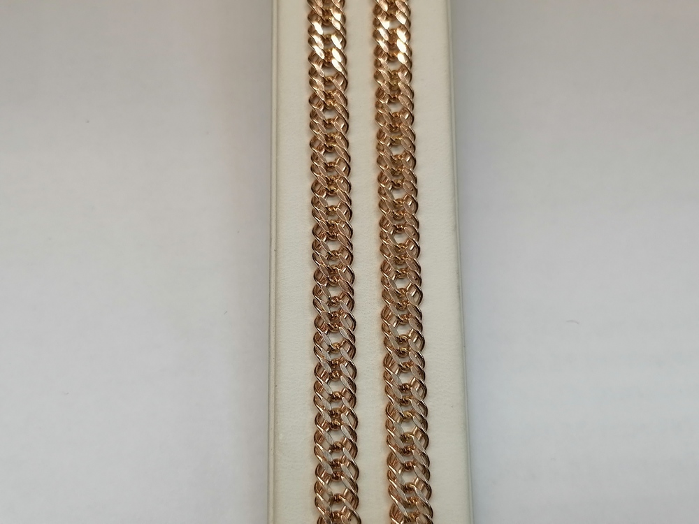 ЦЕПЬ ПУСТОТЕЛАЯ Ромб тройной (Au 585)