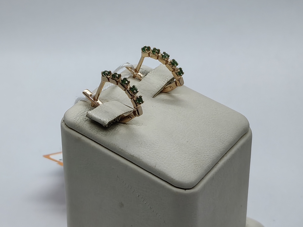 СКМИ585 СЕРЬГИ С КАМНЯМИ (Au 585)