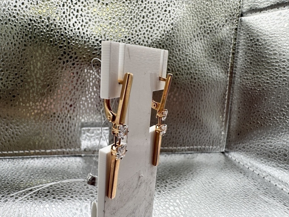 СЕРЬГИ С КАМНЯМИ (Au 585)