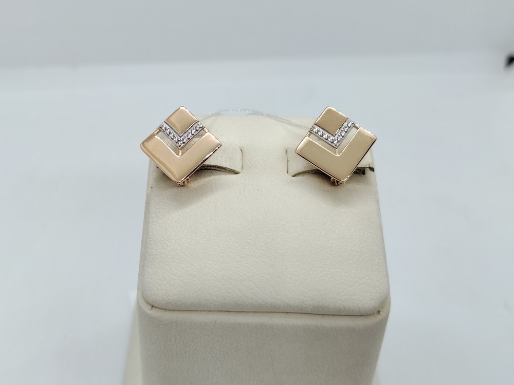 СЕРЬГИ С КАМНЯМИ (Au 585)