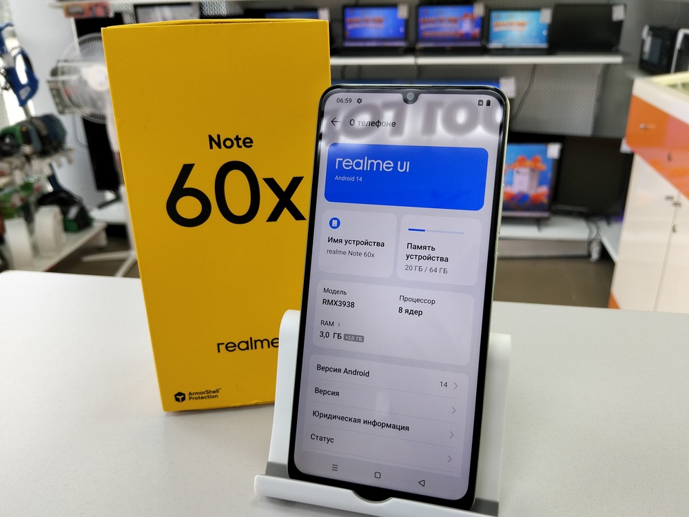 Смартфон Realme Note 60X 3/64