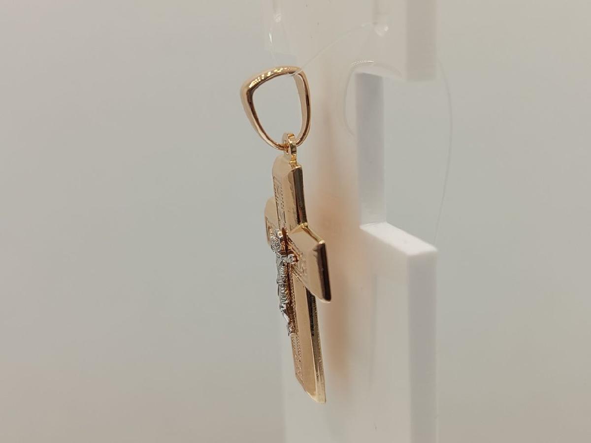 ПОДВЕСКА КРЕСТ без камня (Au 585)