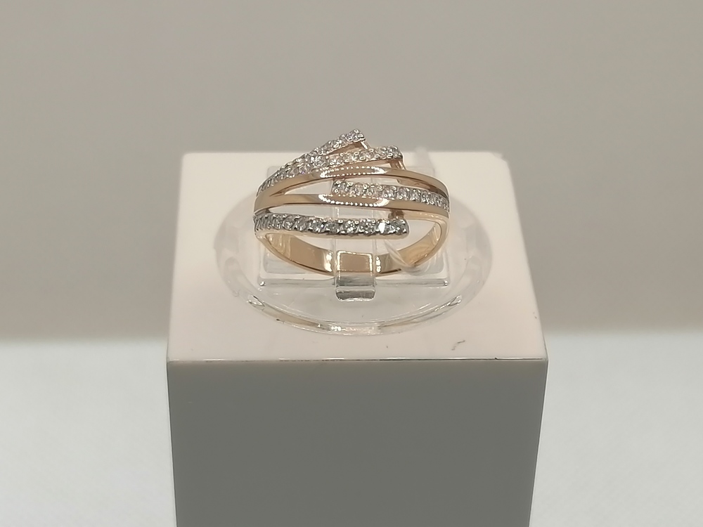КОЛКМИ585 КОЛЬЦО С КАМНЯМИ (Au 585)