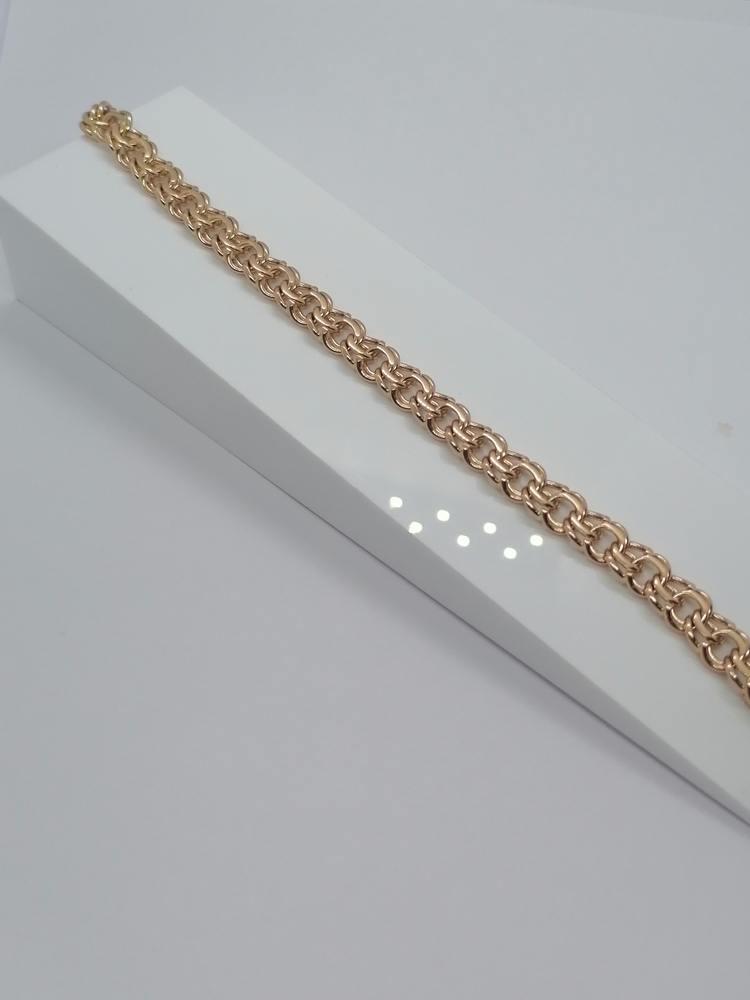 БЛБ585 БРАСЛЕТ ПОЛНОВЕСНЫЙ Бисмарк (Au 585)