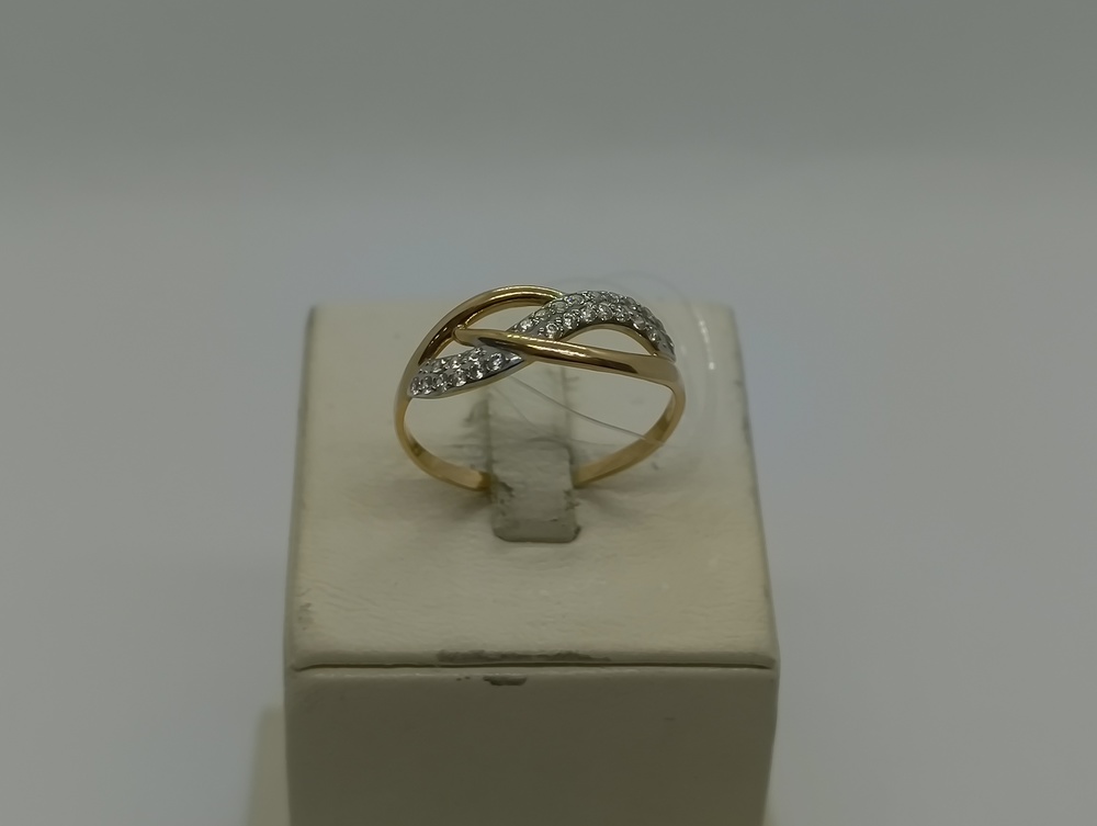 КОЛЬЦО С КАМНЯМИ (Au 585)