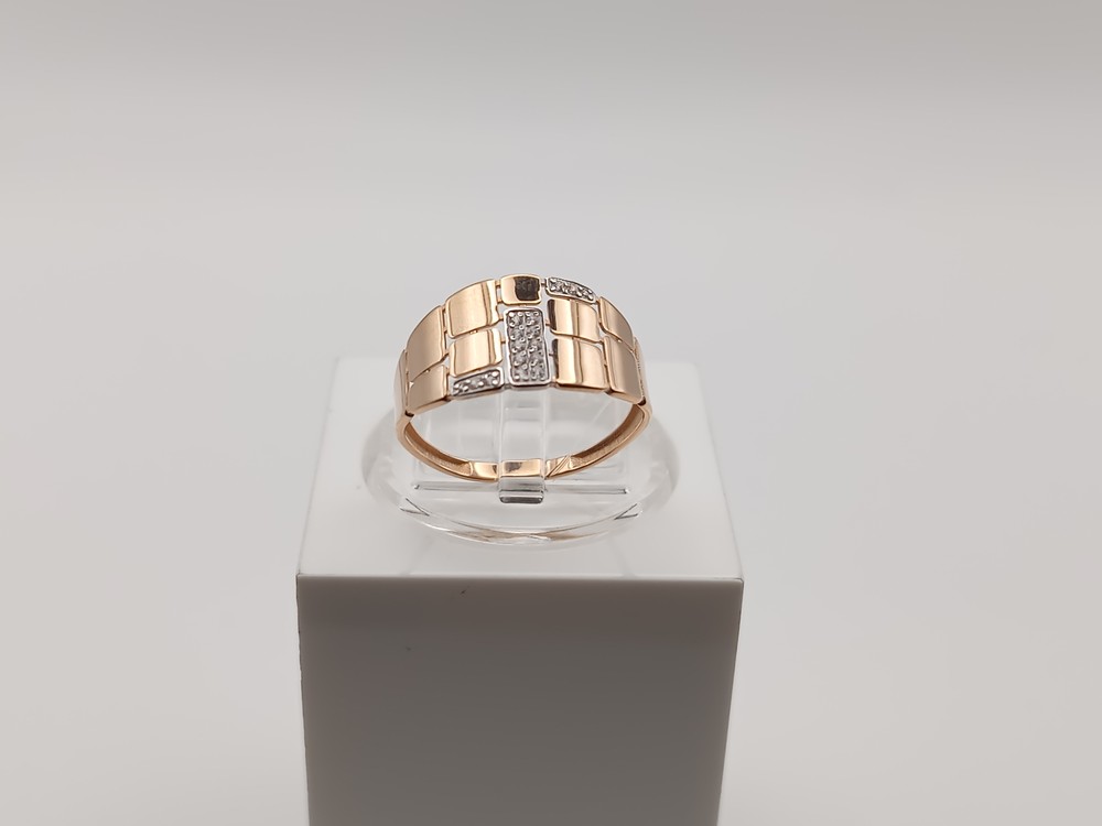 КОЛЬЦО С КАМНЯМИ (Au 585)