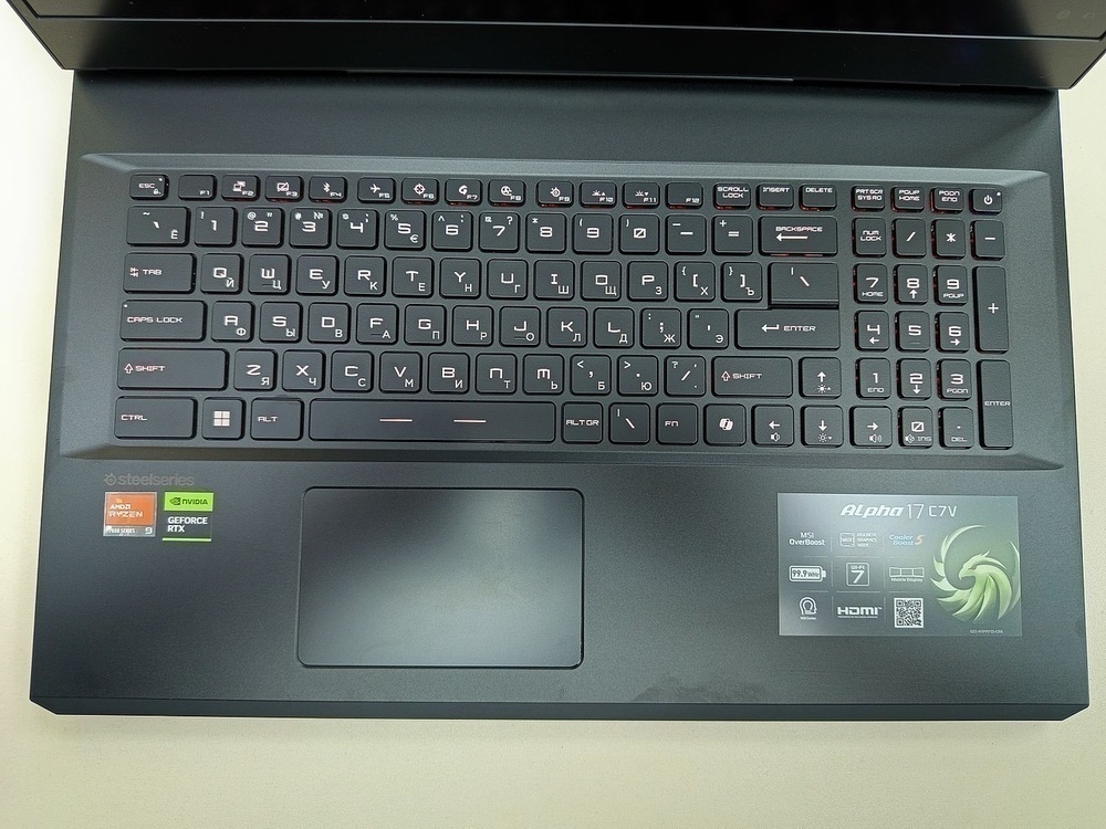 Ноутбук MSI; Ryzen 9 7945HX, Geforce RTX 4060, 32 Гб, 1 Tb, Нет