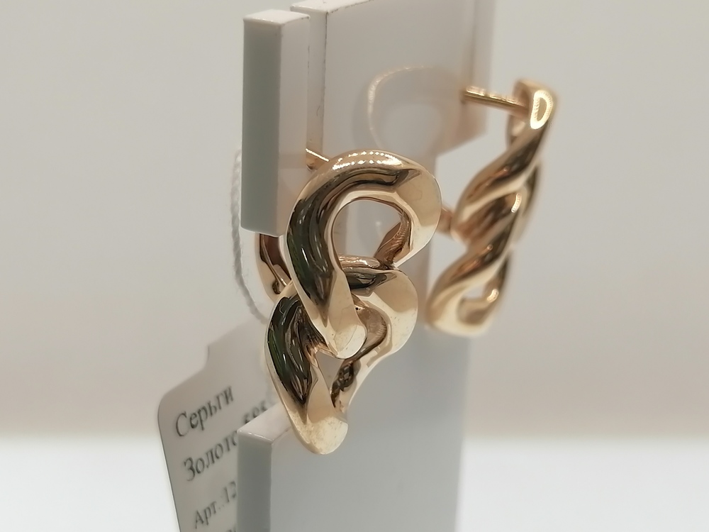 СЕРЬГИ БЕЗ КАМНЯ (Au 585)