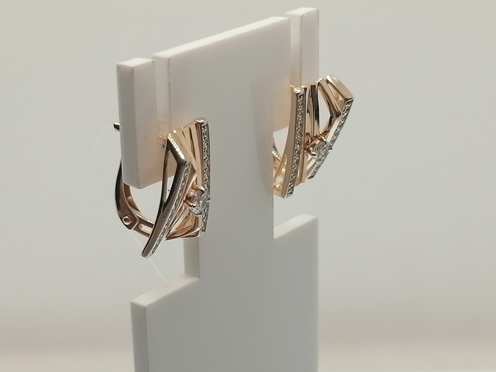 СЕРЬГИ С КАМНЯМИ (Au 585)