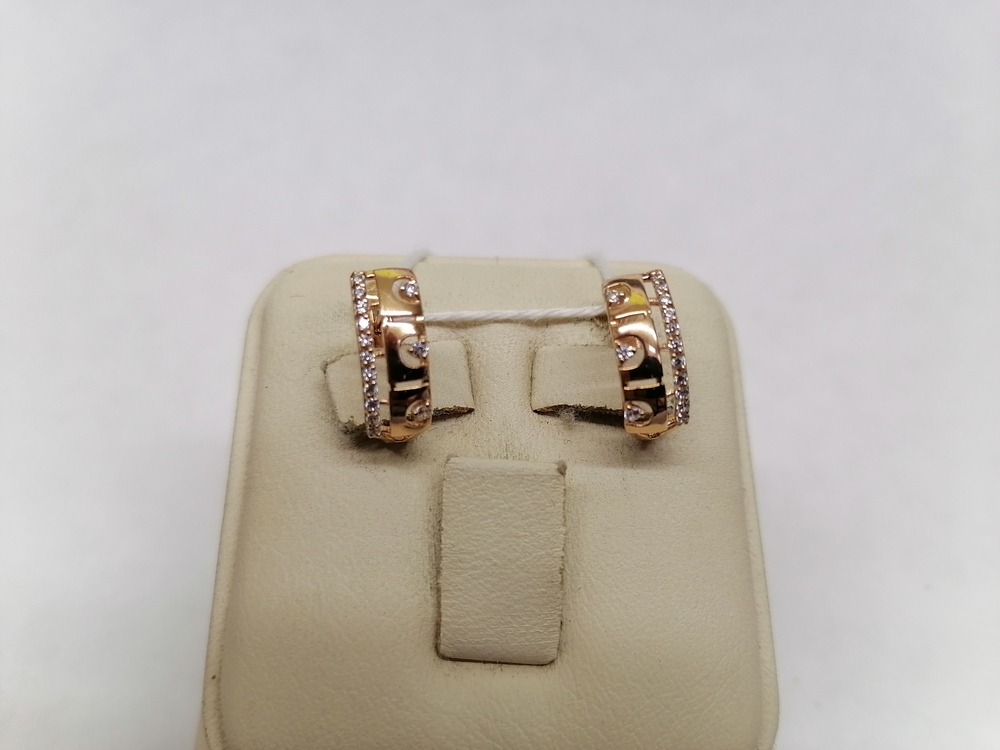 СКМИ585 СЕРЬГИ С КАМНЯМИ (Au 585)