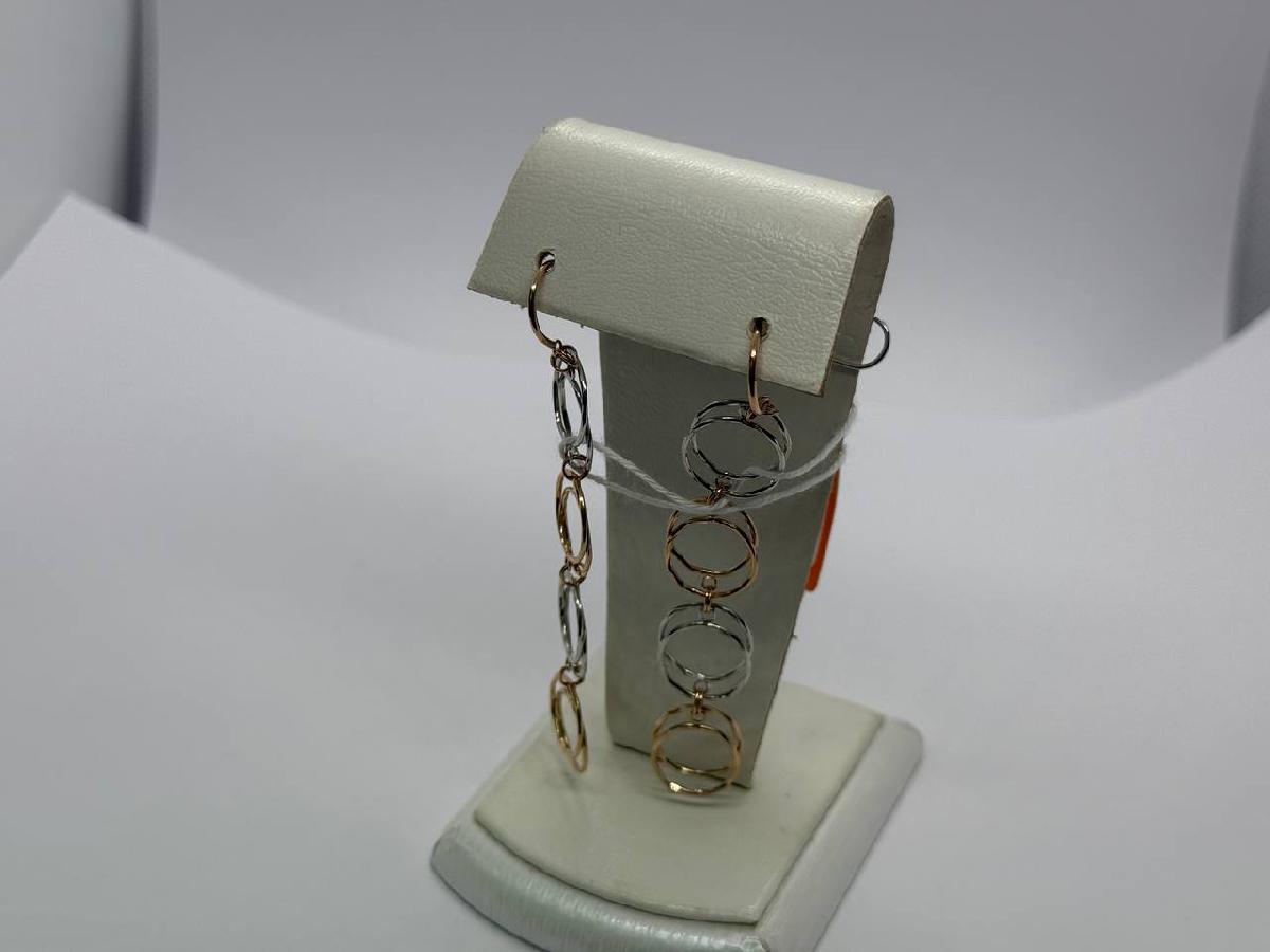 СБКМ585 СЕРЬГИ БЕЗ КАМНЯ (Au 585)