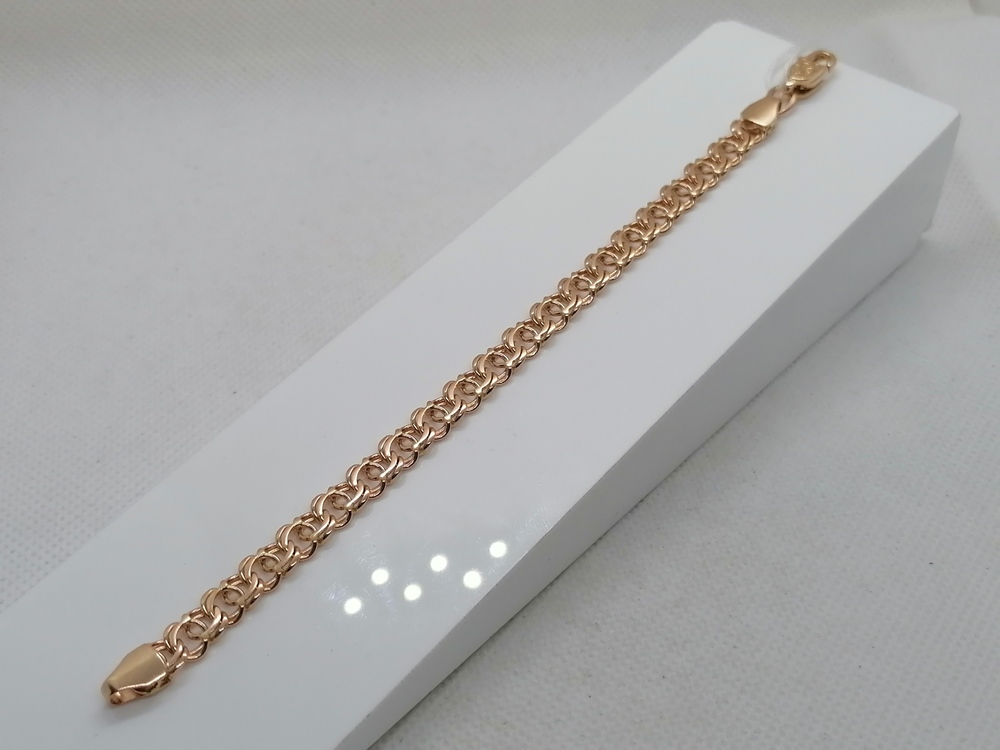 БЛБА585 БРАСЛЕТ ПОЛНОВЕСНЫЙ Бисмарк арбский (Au 585)