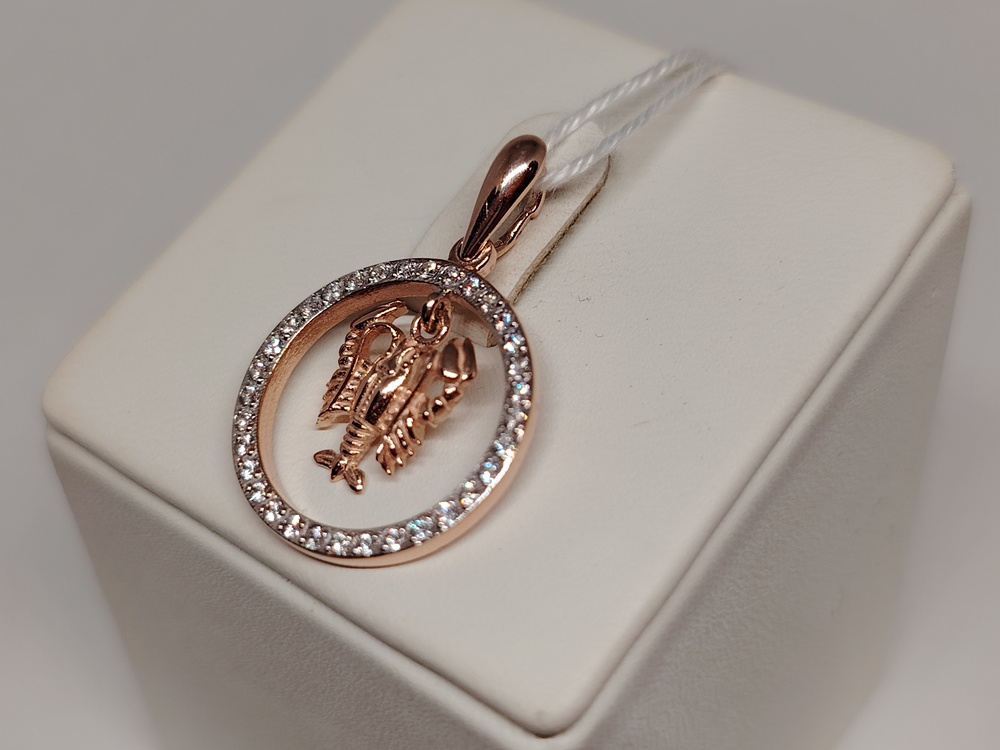 ПОДВЕСКА ЗНАК ЗОДИАКА РАК Au 585