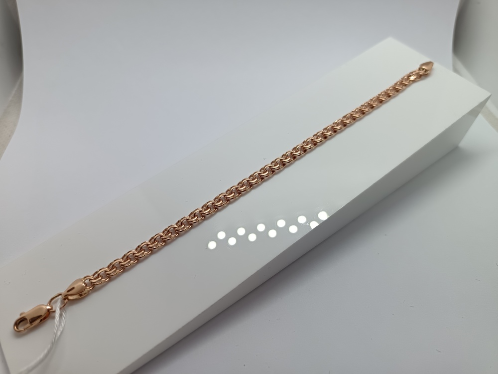 БЛБ585 БРАСЛЕТ ПОЛНОВЕСНЫЙ Бисмарк (Au 585)