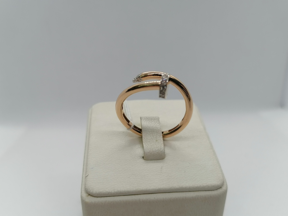 КОЛЬЦО С КАМНЯМИ (Au 585)