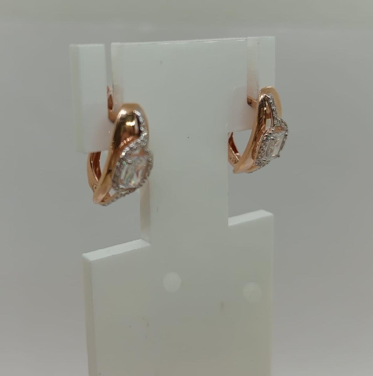 СЕРЬГИ С КАМНЯМИ (Au 585)