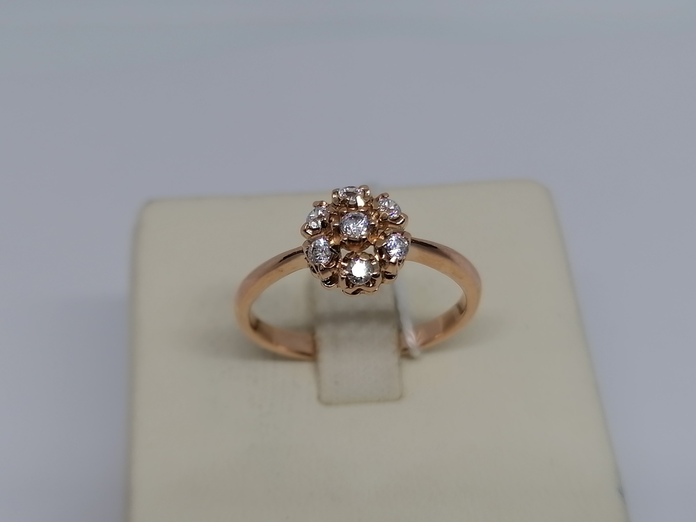 КОЛКМИ585 КОЛЬЦО С КАМНЯМИ (Au 585)