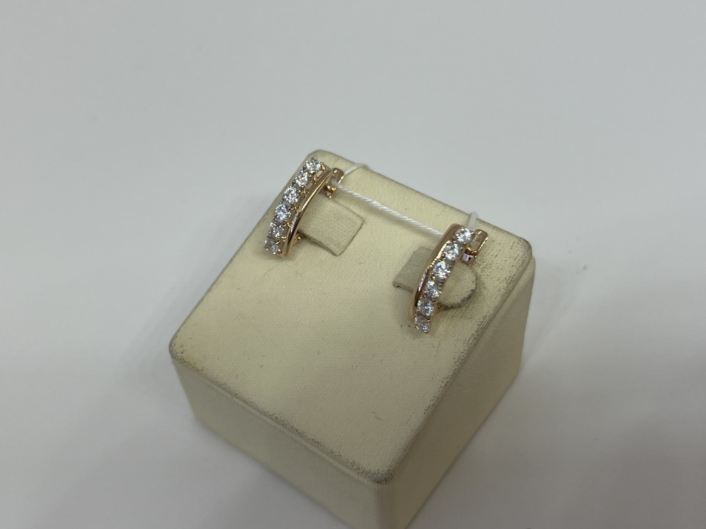 СКМИ585 СЕРЬГИ С КАМНЯМИ (Au 585)