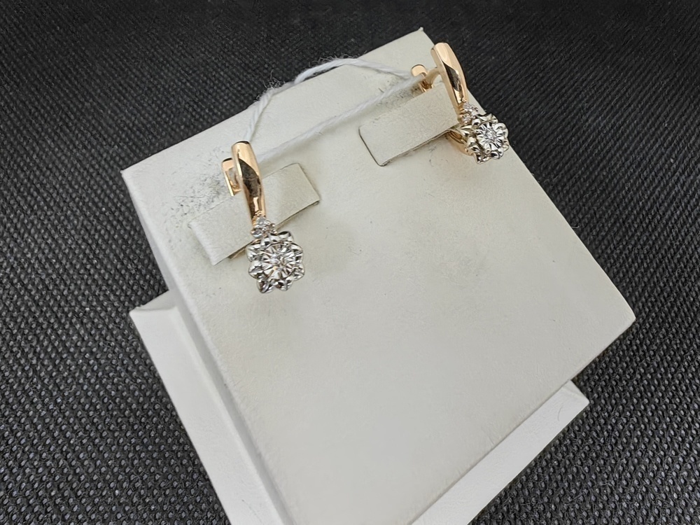 СЕРЬГИ БРИЛЛИАНТ (Au 585)