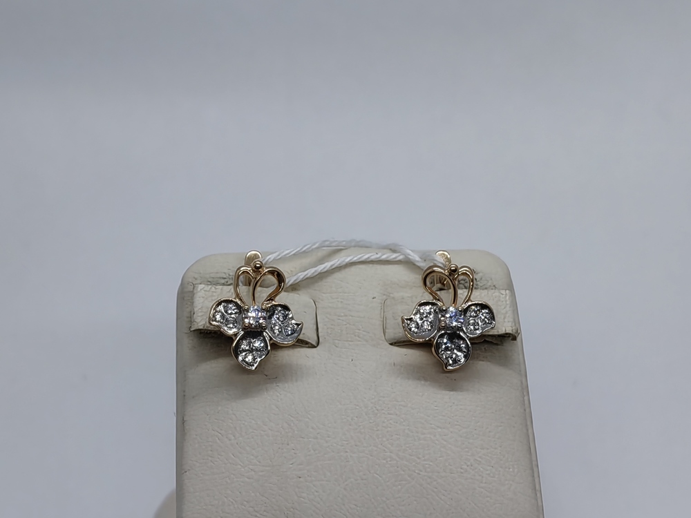 СЕРЬГИ С КАМНЯМИ (Au 585)