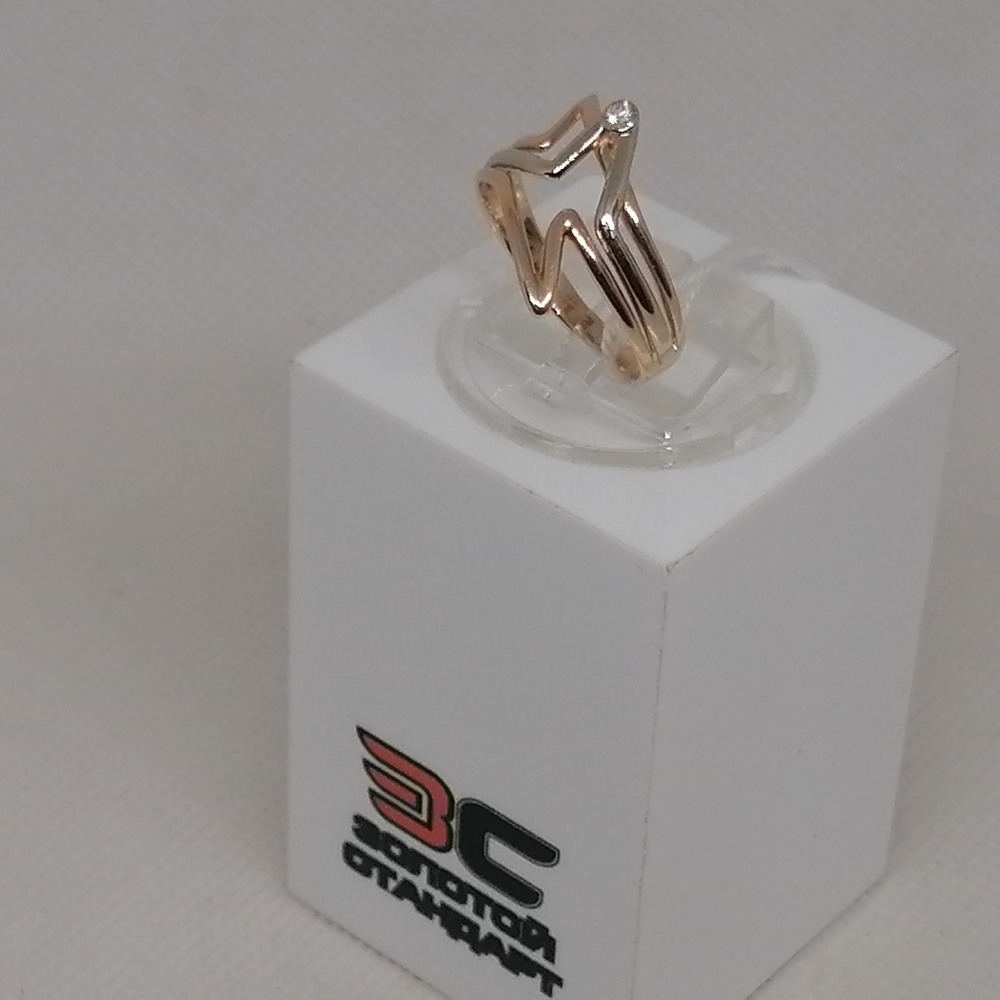 КОЛКМ585 КОЛЬЦО С КАМНЕМ (Au 585)