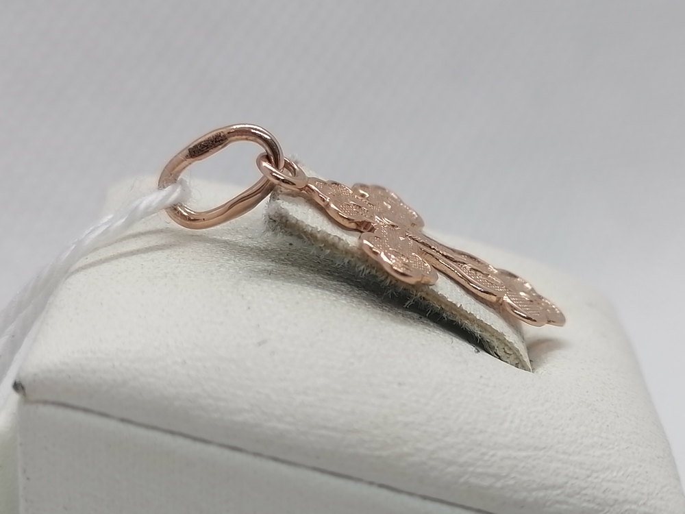 ПОДВЕСКА КРЕСТ БЕЗ КАМНЯ (Au 585)