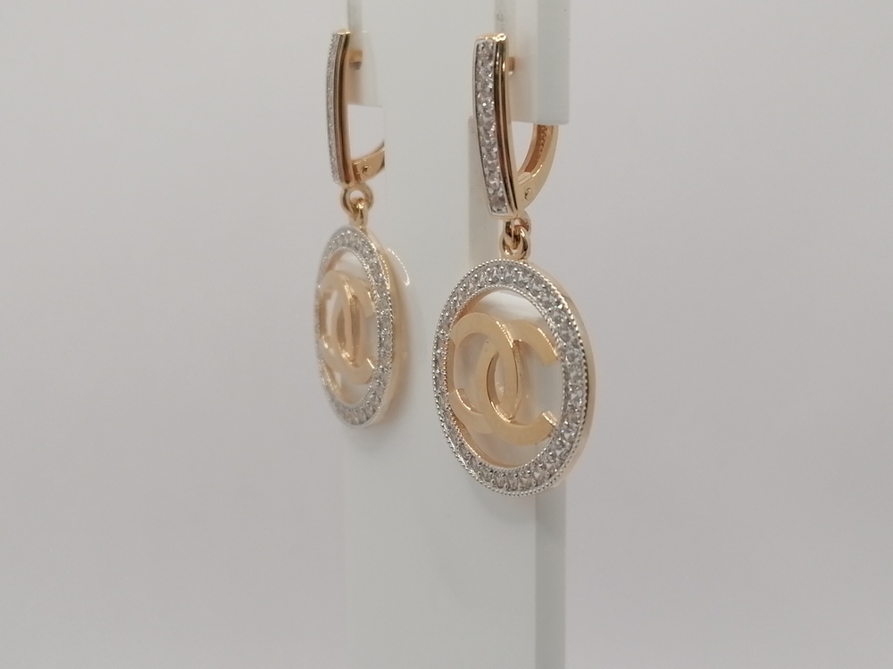 СЕРЬГИ С КАМНЯМИ (Au 585)