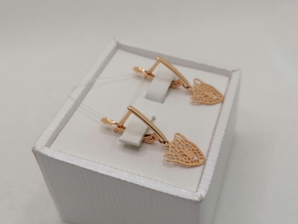 22075 СЕРЬГИ БЕЗ КАМНЯ (Au 585) 22075 СЕРЬГИ БЕЗ КАМНЯ (Au 585)