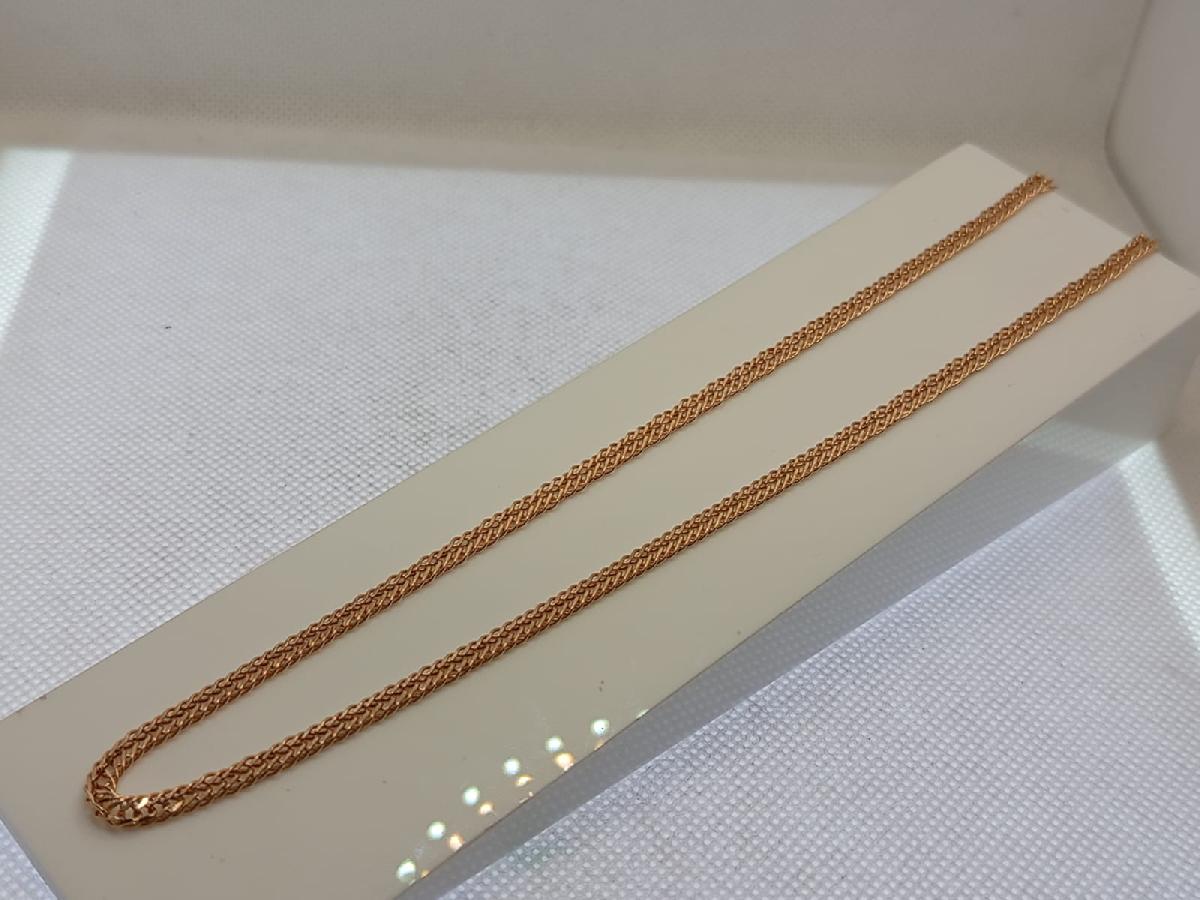 ЦЕПЬ ПУСТОТЕЛАЯ Ромб тройной (Au 585)