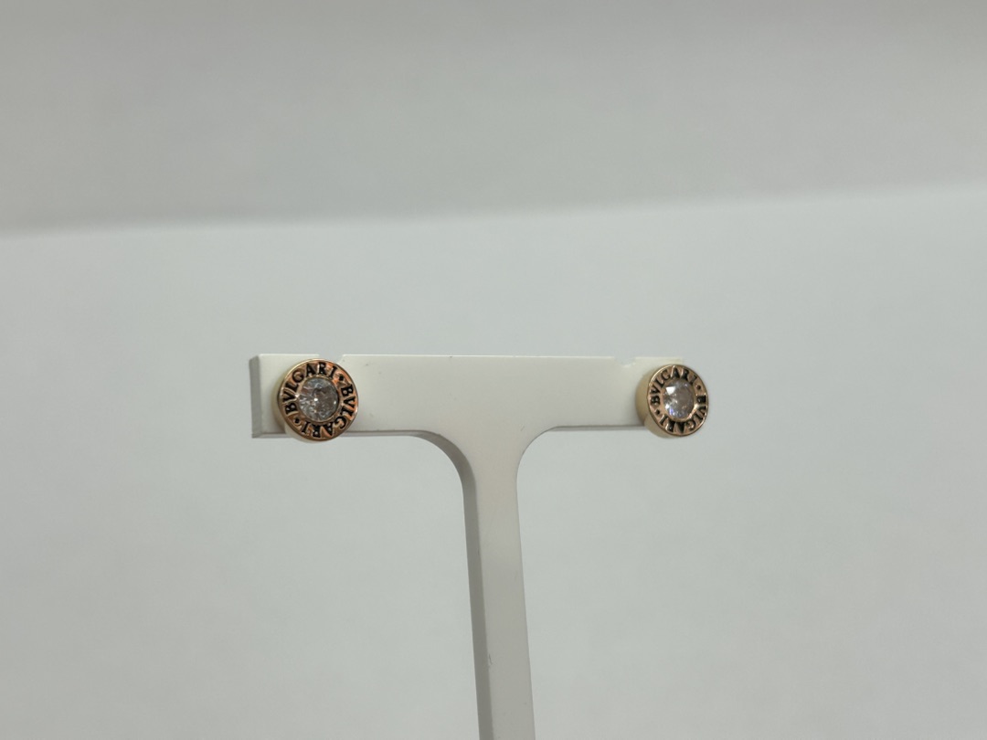 804-02432-10-00-20-00 СЕРЬГИ ПУСЕТЫ с камнем (Au 585)