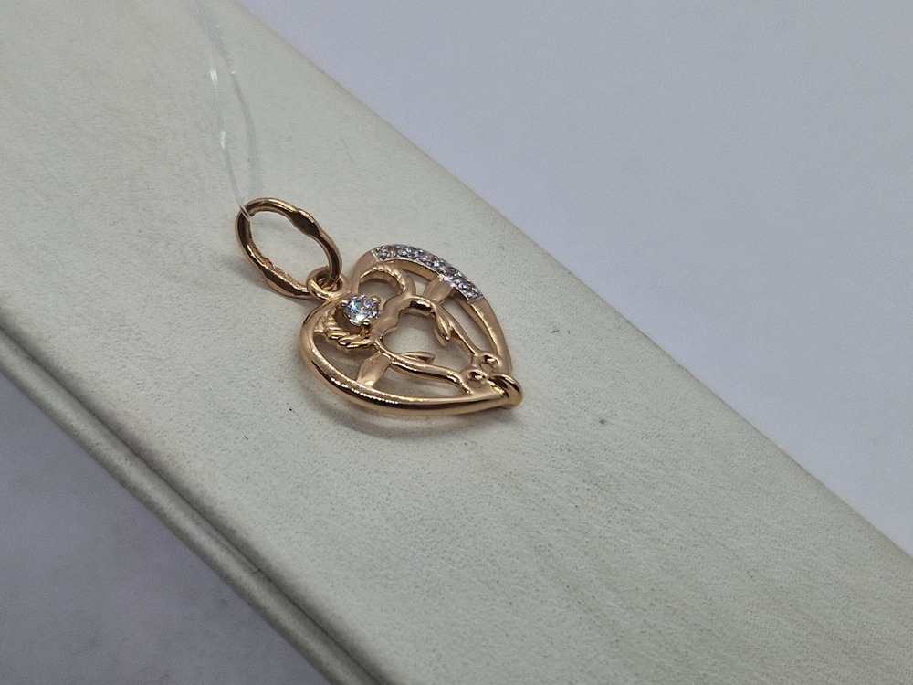 ПОДВЕСКА ЗНАК ЗОДИАКА ТЕЛЕЦ (Au 585)