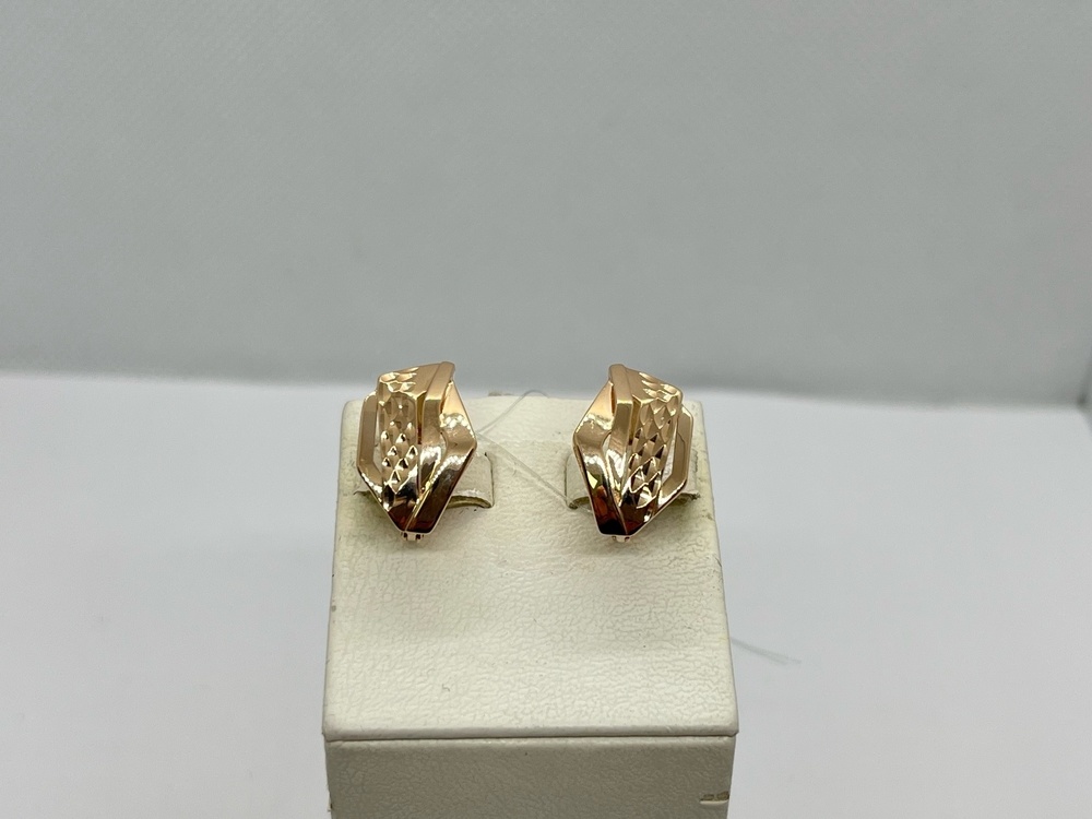 СЕРЬГИ БЕЗ КАМНЯ (Au 585)