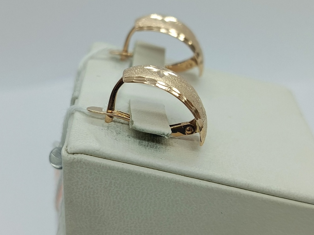 СЕРЬГИ БЕЗ КАМНЯ (Au 585)