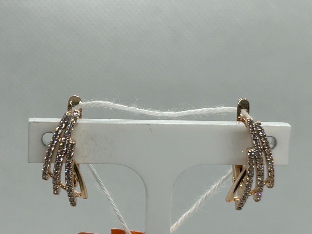 СКМИ585 СЕРЬГИ С КАМНЯМИ (Au 585)