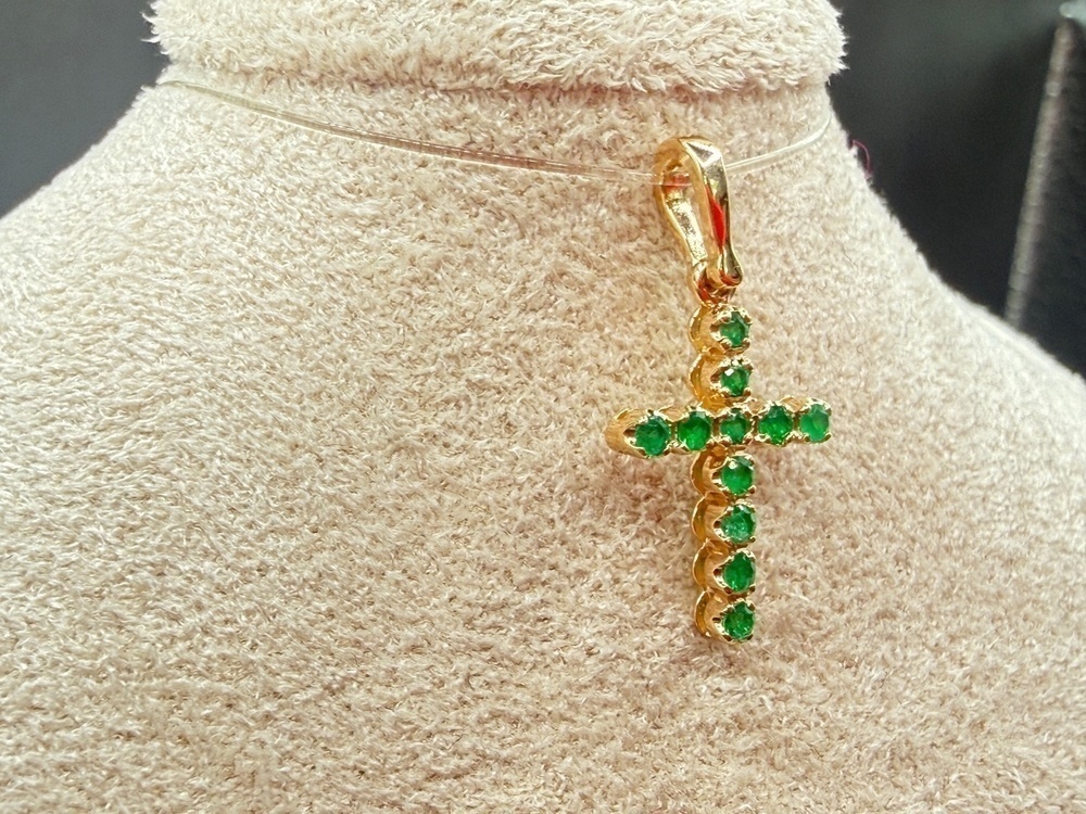 ПОДВЕСКА ИЗУМРУД (Au 585)