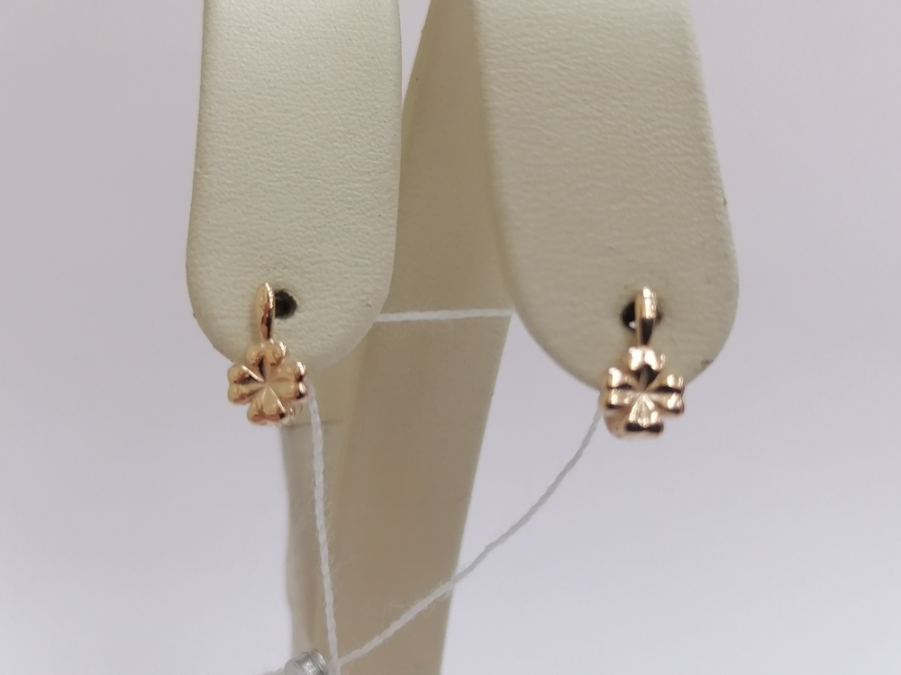 СБКМ585 СЕРЬГИ БЕЗ КАМНЯ (Au 585)