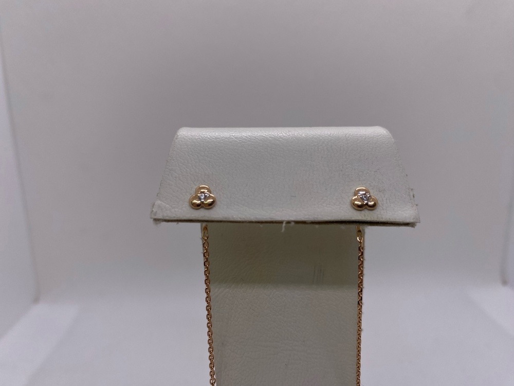 51-123-00370-1 СЕРЬГИ ПРОДЕВКИ с камнем (Au 585)