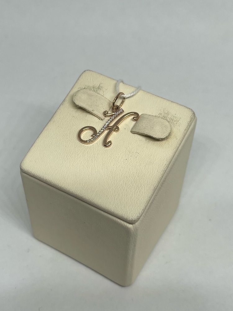 ПОДВЕСКА БУКВА Н Au 585