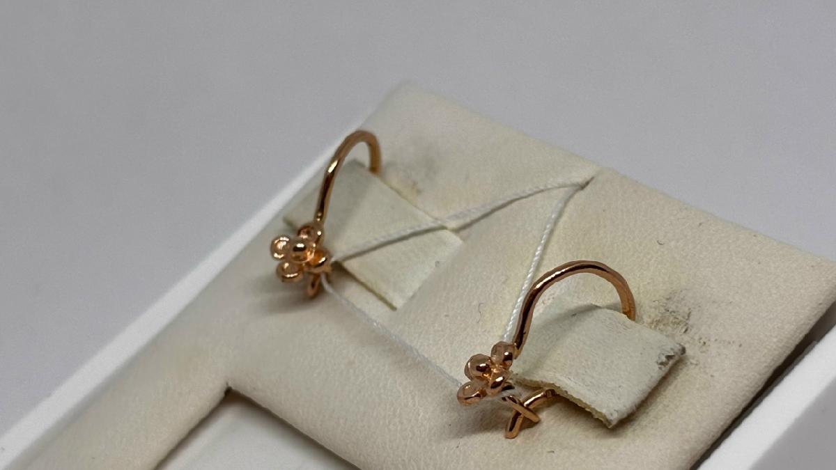 СБКМ585 СЕРЬГИ БЕЗ КАМНЯ (Au 585)