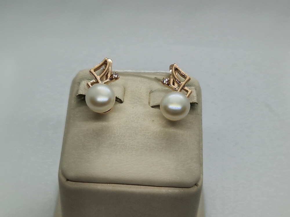 СКМИ585 СЕРЬГИ С КАМНЯМИ (Au 585)