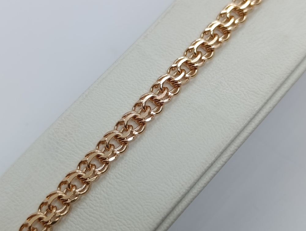 БЛБ585 БРАСЛЕТ ПОЛНОВЕСНЫЙ Бисмарк (Au 585)