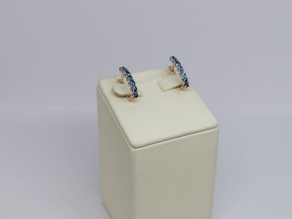 СЕРЬГИ ЛОНДОН-ТОПАЗ (Au 585)