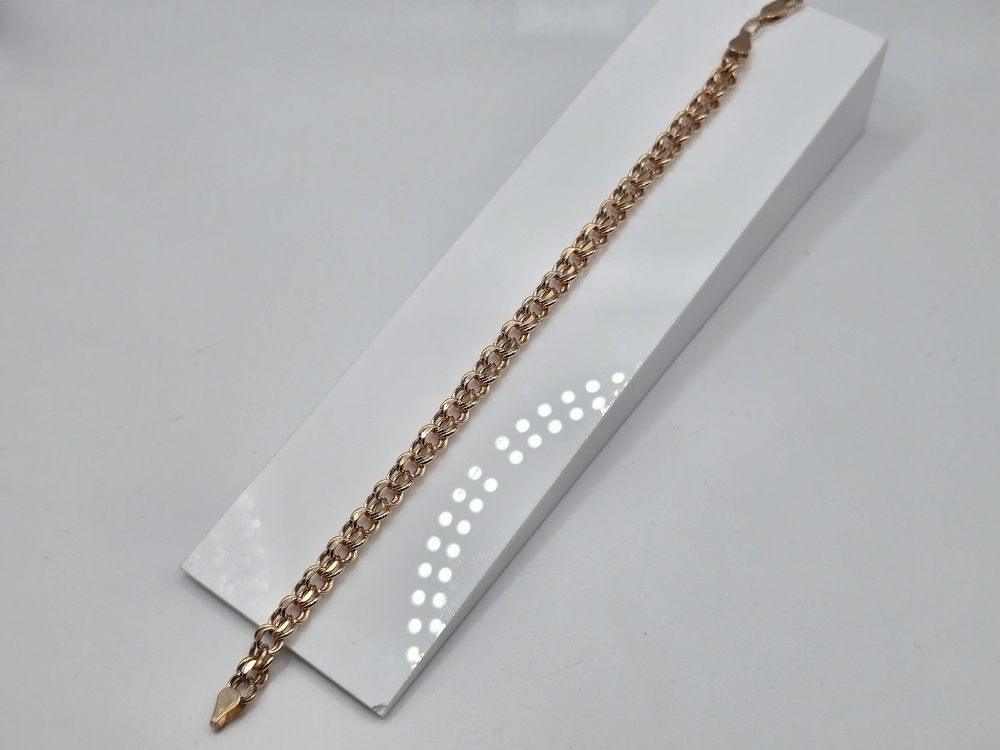 БРАСЛЕТ ПУСТОТЕЛЫЙ Бисмарк (Au 585)