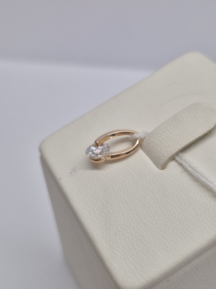 ПОДКМ585 ПОДВЕСКА С КАМНЕМ (Au 585)