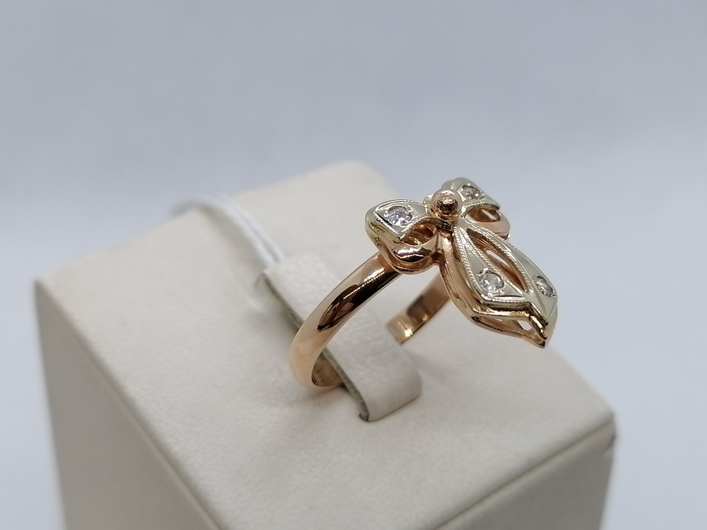 КОЛКМИ585 КОЛЬЦО С КАМНЯМИ (Au 585)