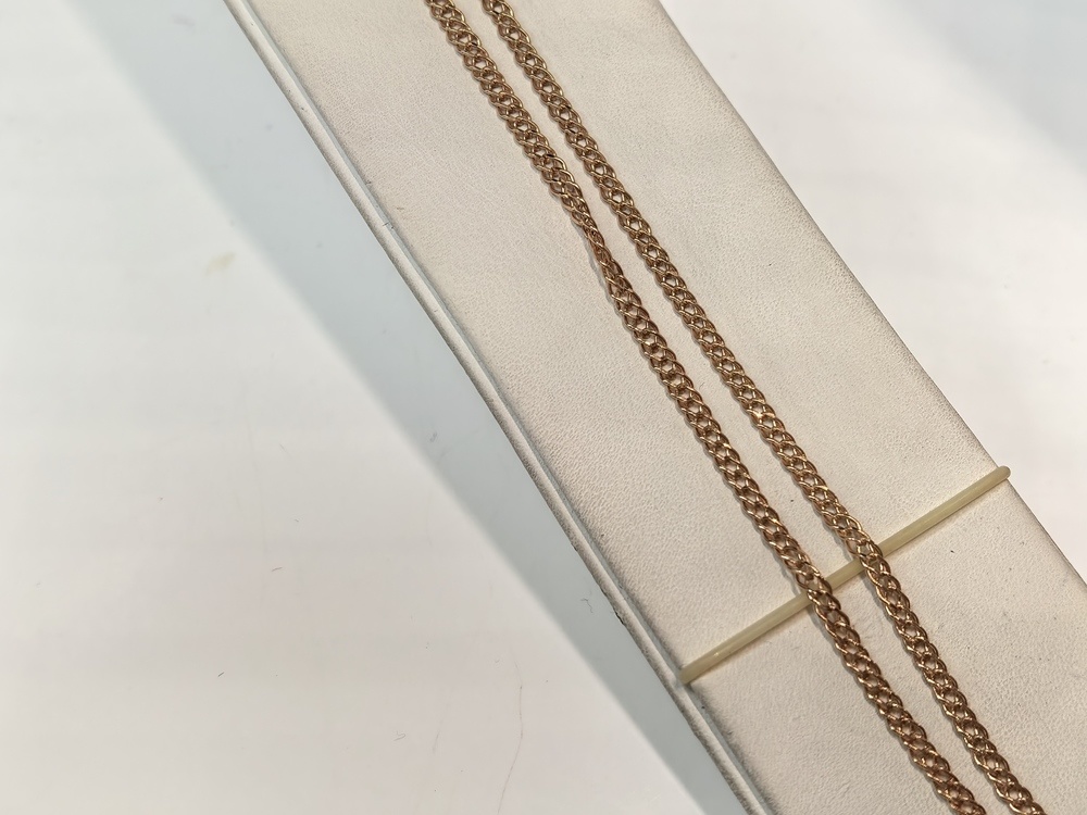 ЦПР2585 ЦЕПЬ ПУСТОТЕЛАЯ Ромб двойной (Au 585)