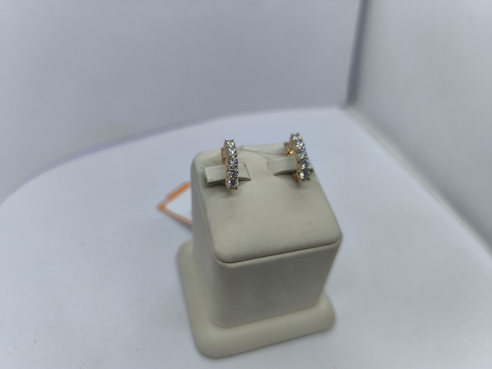 СКМИ585 СЕРЬГИ С КАМНЯМИ (Au 585)