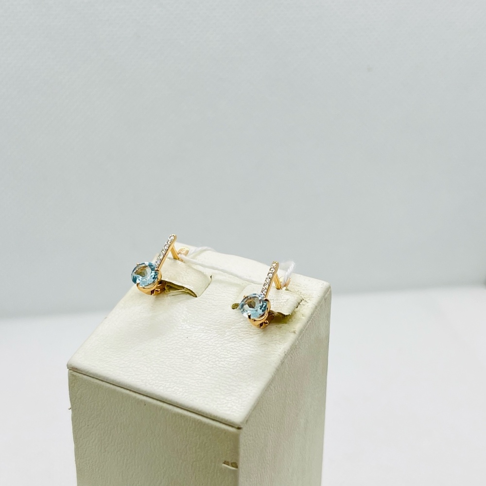 СЕРЬГИ С КАМНЯМИ (Au 585)